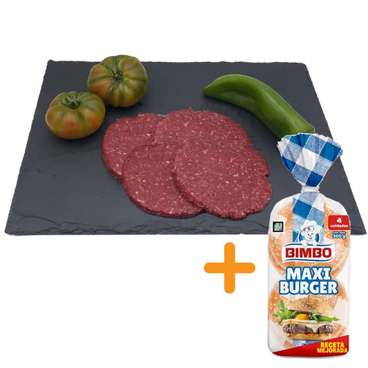 Pack Hamburguesas de Ternera + Bimbo Maxi Burger - 4 UND